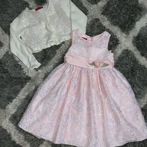 **GIRLS DRESS** Princess Faith Dress w/Sweater Sz6